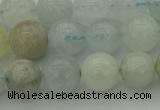 CAQ432 15.5 inches 8mm round natural aquamarine beads wholesale