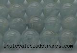 CAQ502 15.5 inches 8mm round natural aquamarine beads