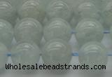 CAQ503 15.5 inches 10mm round natural aquamarine beads