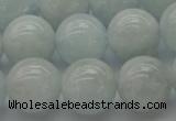 CAQ504 15.5 inches 12mm round natural aquamarine beads