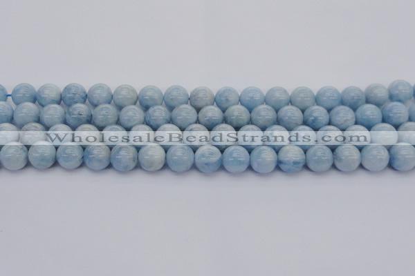 CAQ512 15.5 inches 10mm round A+ grade natural aquamarine beads