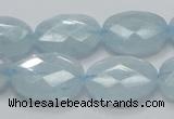 CAQ52 15.5 inches 15*20mm faceted oval natural aquamarine beads