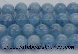 CAQ536 15.5 inches 6mm round AAA grade natural aquamarine beads