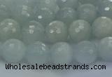 CAQ560 15.5 inches 6mm faceted round natural aquamarine beads