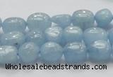 CAQ57 15.5 inches 10*12mm nugget natural aquamarine gemstone beads