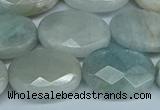 CAQ583 15.5 inches 15*20mm faceted oval aquamarine beads