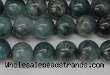 CAQ602 15.5 inches 8mm round aquamarine gemstone beads