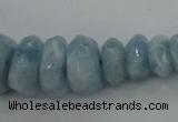 CAQ61 5*8mm – 10*16mm faceted nuggets natural aquamarine beads