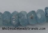 CAQ62 6*10mm – 12*18mm faceted nuggets natural aquamarine beads