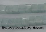 CAQ66 15.5 inches 8*8mm cube natural aquamarine beads wholesale