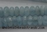 CAQ75 15.5 inches 3*7mm faceted rondelle A grade aquamarine beads