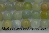 CAQ752 15.5 inches 8mm round aquamarine beads wholesale