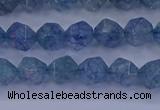 CAQ771 15.5 inches 6mm faceted nuggets imitation aquamarine beads