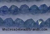 CAQ772 15.5 inches 8mm faceted nuggets imitation aquamarine beads