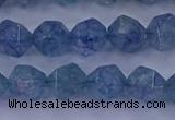 CAQ773 15.5 inches 10mm faceted nuggets imitation aquamarine beads