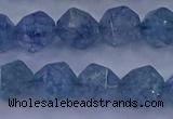 CAQ774 15.5 inches 12mm faceted nuggets imitation aquamarine beads