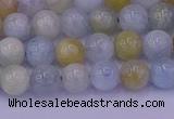 CAQ781 15.5 inches 6mm round natural aquamarine beads