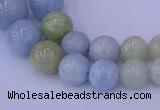 CAQ789 15.5 inches 5mm - 15mm round natural aquamarine beads