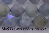 CAQ793 15.5 inches 12mm faceted nuggets aquamarine gemstone beads