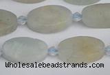 CAQ801 15.5 inches 10*16mm oval aquamarine gemstone beads