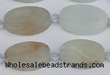 CAQ802 15.5 inches 13*20mm oval aquamarine gemstone beads