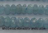 CAQ81 15.5 inches 4*7mm faceted rondelle AA grade aquamarine beads