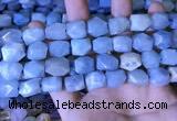 CAQ863 15.5 inches 10*12mm - 12*14mm faceted nuggets aquamarine beads