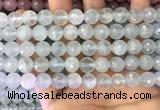 CAQ877 15.5 inches 10mm faceted round aquamarine gemstone beads