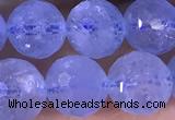 CAQ887 15.5 inches 8mm faceted round natural aquamarine beads