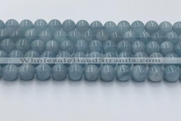 CAQ908 15.5 inches 10mm round aquamarine gemstone beads