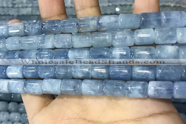 CAQ918 15.5 inches 8*12mm tube aquamarine gemstone beads