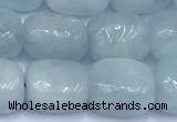 CAQ942 15 inches 9*10mm – 10*12mm nuggets aquamarine beads