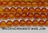 CAR107 15.5 inches 5mm round natural amber beads