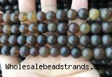 CAR219 15.5 inches 9mm round natural amber beads wholesale