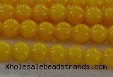 CAR401 15.5 inches 6mm round synthetic amber beads wholesale