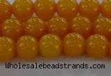 CAR402 15.5 inches 8mm round synthetic amber beads wholesale