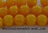 CAR403 15.5 inches 10mm round synthetic amber beads wholesale