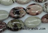 CAR41 15.5 inches 13*18mm oval artistic jasper beads wholesale