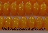 CAR410 15.5 inches 6*9mm rondelle synthetic amber beads wholesale