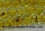 CAR522 15.5 inches 7mm - 8mm round natural amber beads wholesale