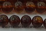 CAR528 15.5 inches 8mm - 9mm round natural amber beads wholesale