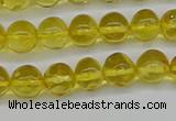 CAR555 15.5 inches 4mm - 5mm round natural amber beads wholesale