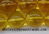 CAR567 15.5 inches 15mm - 16mm round natural amber beads wholesale