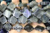 CARV07 15 inches 17mm – 18mm carved flower labradorite beads