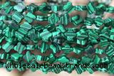 CARV18 15 inches 8mm carved flower synthetic malachite beads