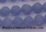 CAS212 15.5 inches 10mm faceted nuggets blue angel skin gemstone beads