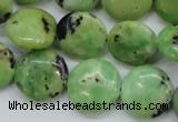 CAU202 15.5 inches 16mm flat round Australia chrysoprase beads