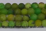 CAU411 15.5 inches 6mm round matte Australia chrysoprase beads