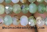 CAU426 15.5 inches 3*5mm faceted rondelle Australia chrysoprase beads