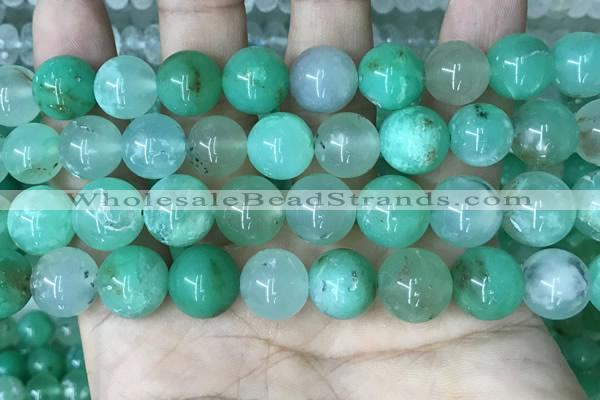 CAU446 15.5 inches 12mm round Australia chrysoprase beads